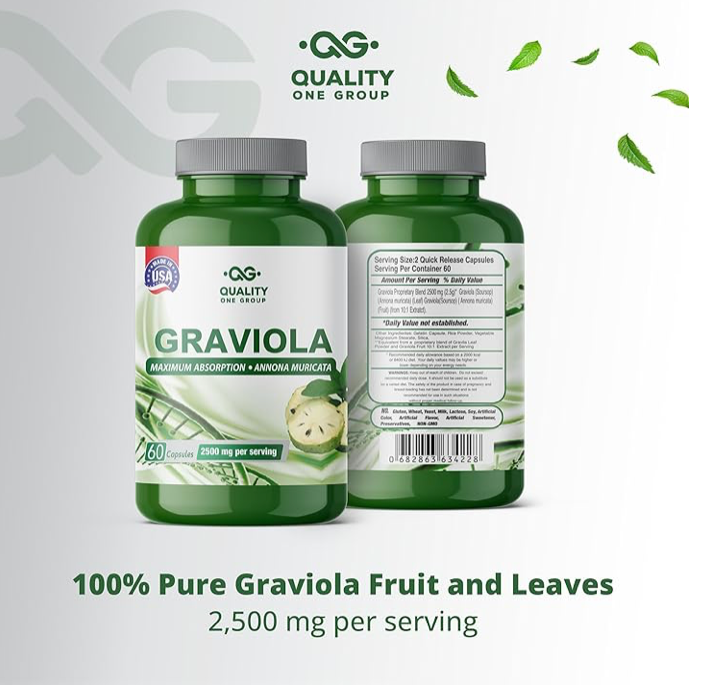 Soursop - Annona Muricata/SourSop - 2500mg - 60 CPS