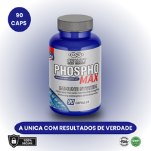 Carregar imagem no visualizador da galeria, PhosphoMax Fosfoethanolamina – suplemento 90 cápsulas (996 mg/porção) para saúde celular e imunidade – produzido nos EUA (FDA/GMP)
